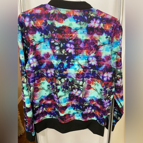 Athleta Floral Fade Bomber Jacket - Picture 3 of 3